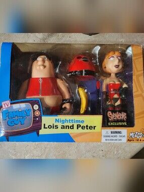 Nighttime Lois and Peter Figure Set - Red